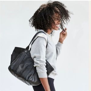 Clare V. Le Box Tote in black